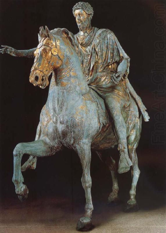 Rider statue of Marcus Aurelius, unknow artist
